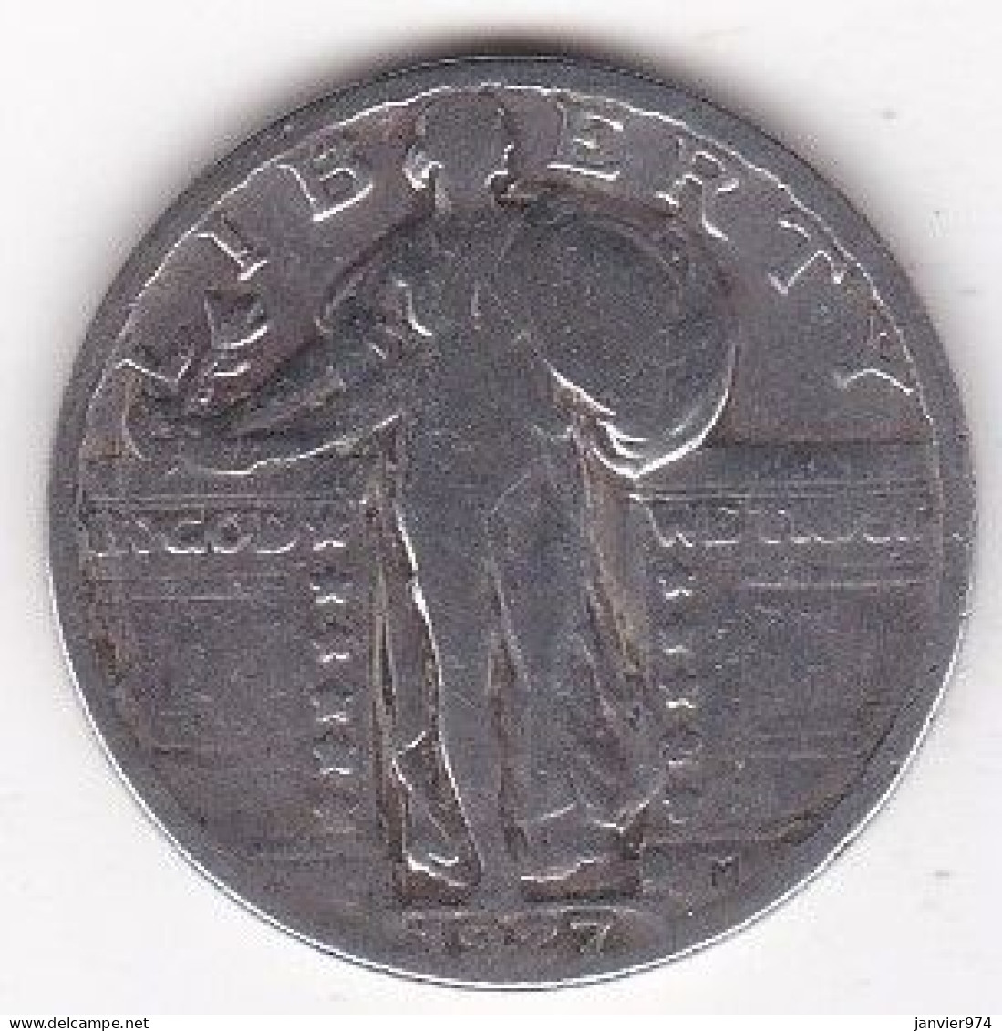 Etats-Unis. Quarter Dollar 1927, Standing Liberty, En Argent - 1916-1930: Standing Liberty (Liberté Debout)