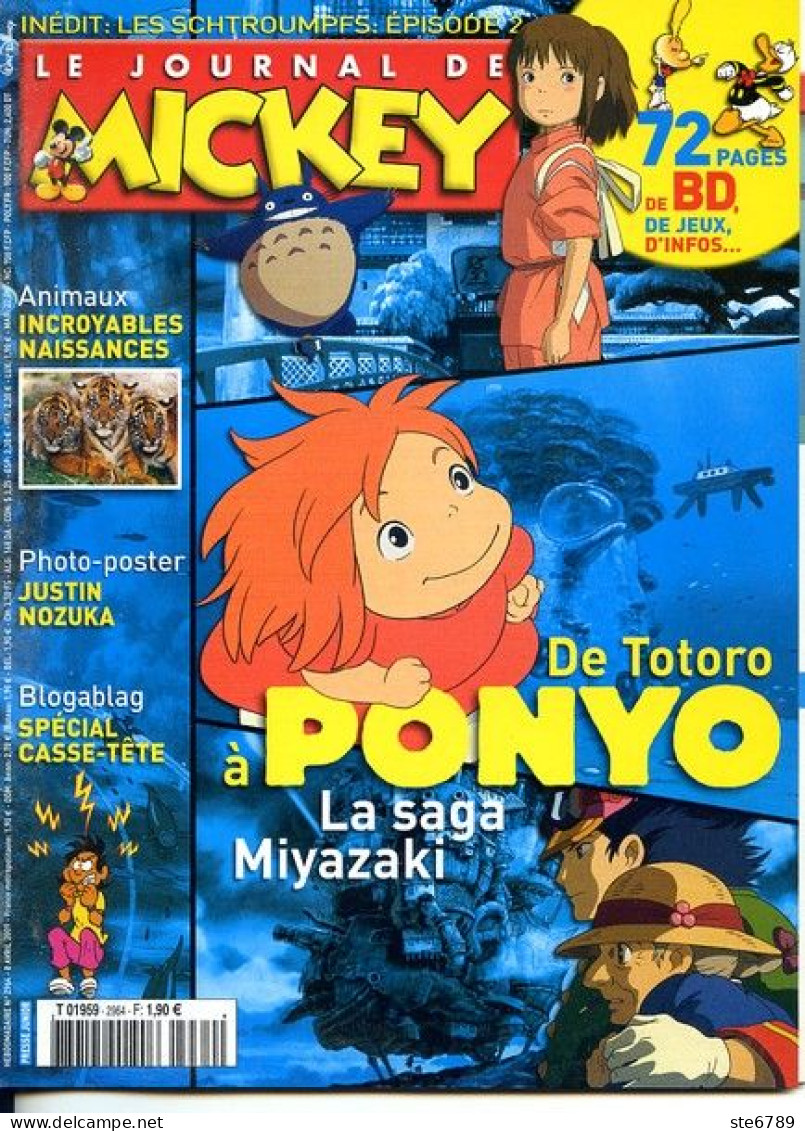 LE JOURNAL DE MICKEY N° 2964    TBE - Journal De Mickey