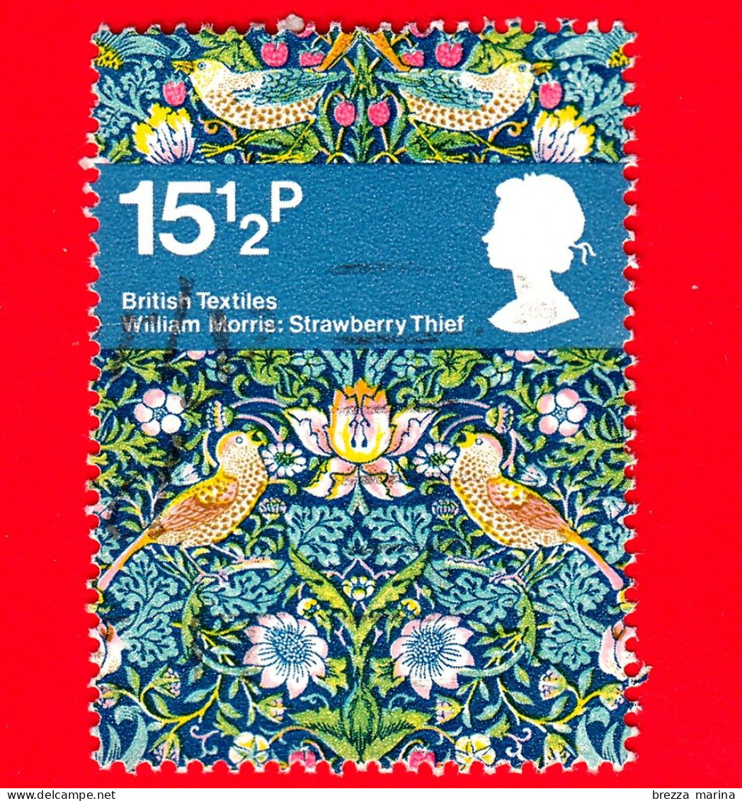 INGHILTERRA - GB - GRAN BRETAGNA - Usato - 1982 - Prodotti Tessili - 'Strawberry Thief' By William Morris - 15 ½ - Used Stamps