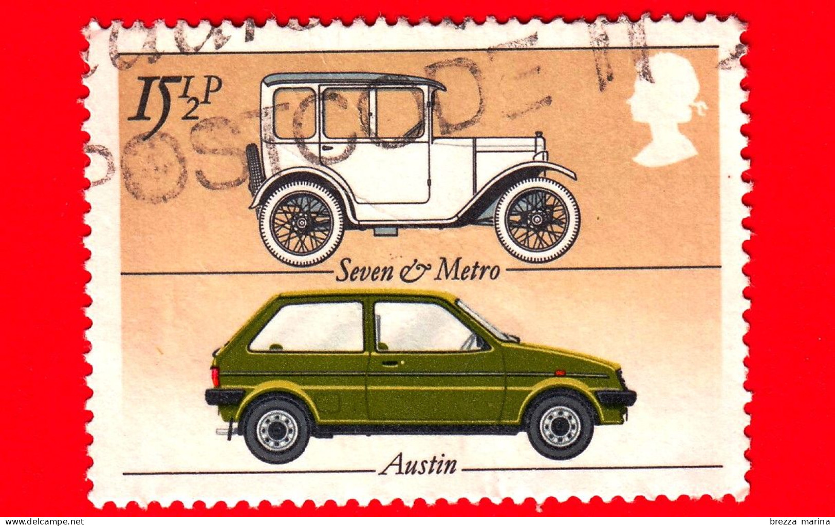 INGHILTERRA - GB - GRAN BRETAGNA - Usato - 1982 - Auto Britanniche - Austin 'Seven' And 'Metro' - 15 ½ - Used Stamps