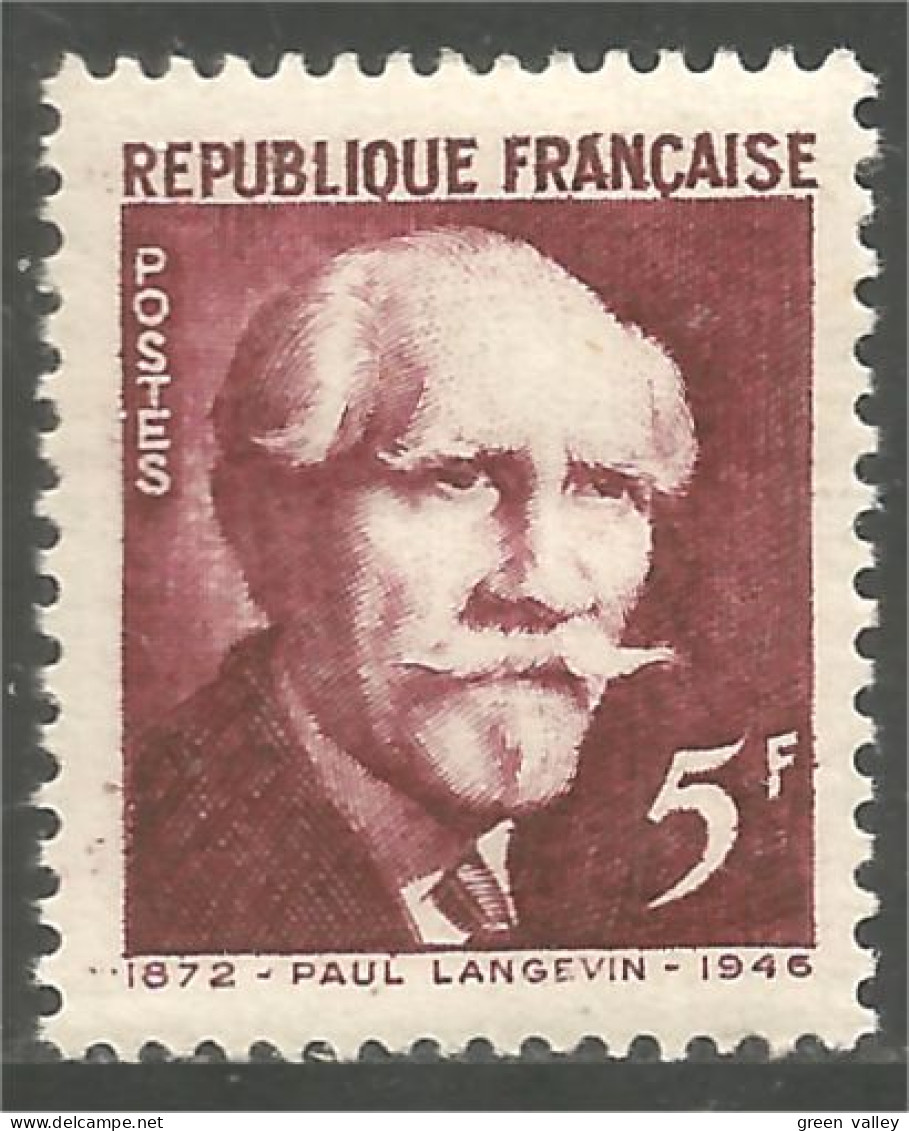 338 France Yv 820 Paul Langevin Physicien Physicist MNH ** Neuf SC (820-1c) - Fisica