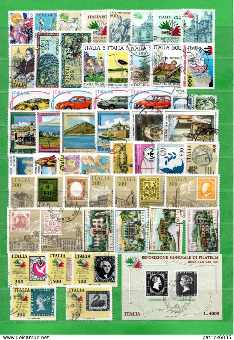 ITALIA° - Anno- 1985 - Annata. Completa. 54 Valori, Con BF N° 1. USATI. - Full Years