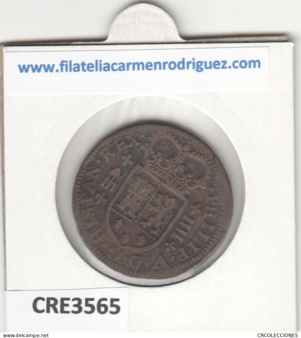 CRE3565 MONEDA ESPAÑA FELIPE V 4 MARAVEDIS SEGOVIA 1719 - Other & Unclassified