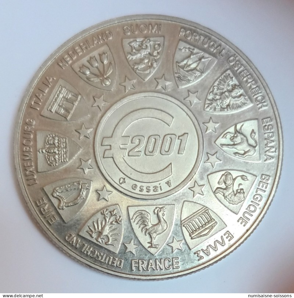 FRANCE - MÉDAILLE - EUROPE 2001 - LA SEMEUSE - ESSAI - SPL - Sonstige & Ohne Zuordnung