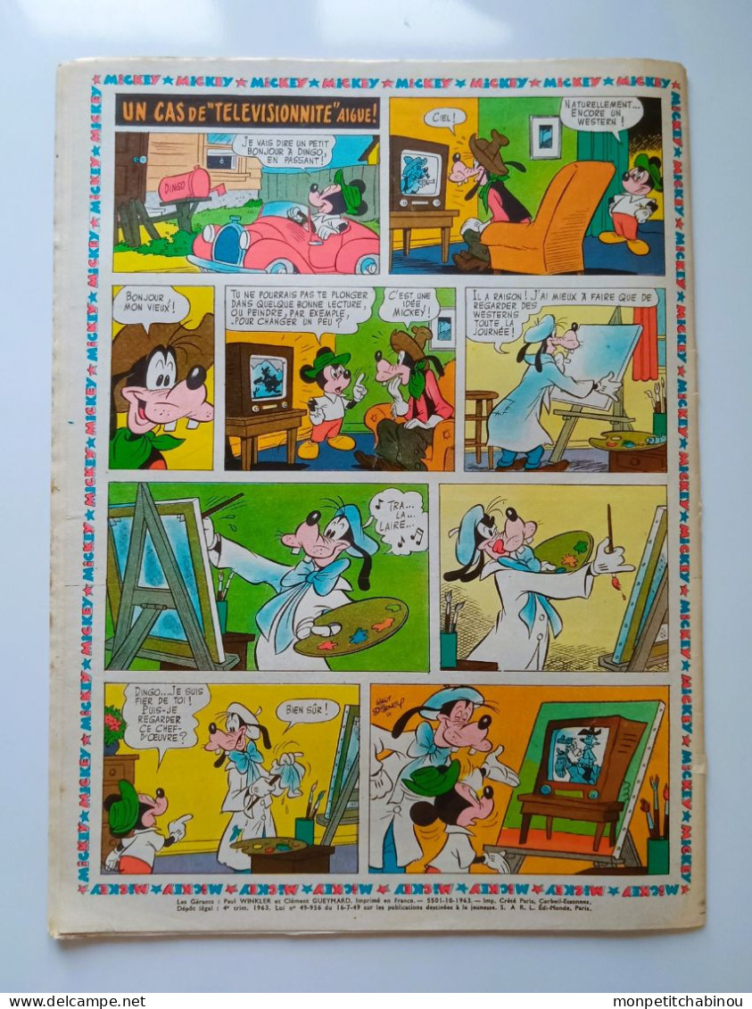JOURNAL DE MICKEY N°598 (Octobre 1963) - Disney