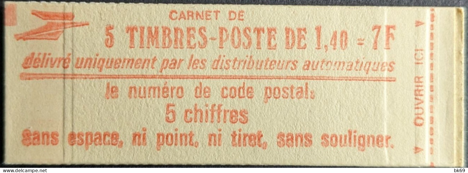 2102 C1 Conf. - Carnet Sabine 1.40F Rouge Carnet Fermé - Moderne : 1959-...