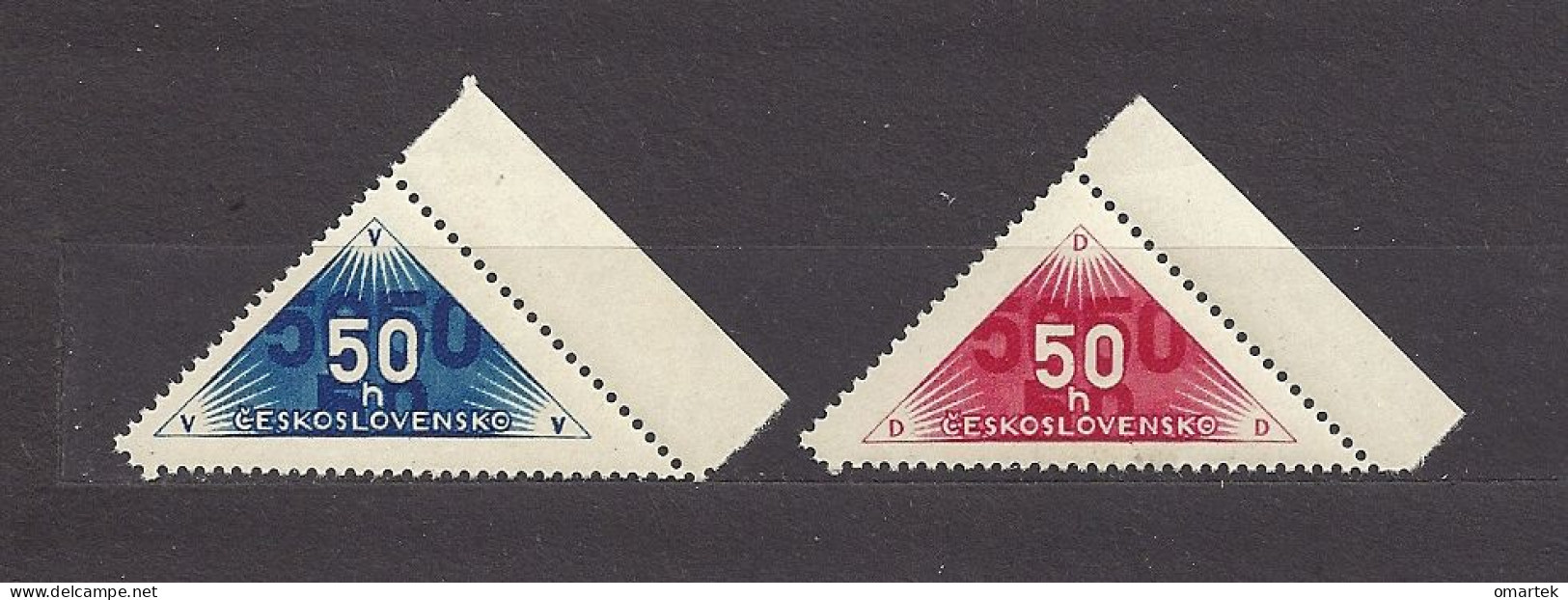Czechoslovakia 1937 MNH ** Mi Zu 359-360 Sc EX1-2  Delivery Stamps, Zustellungsmarken. Tschechoslowakei. C5 - Neufs