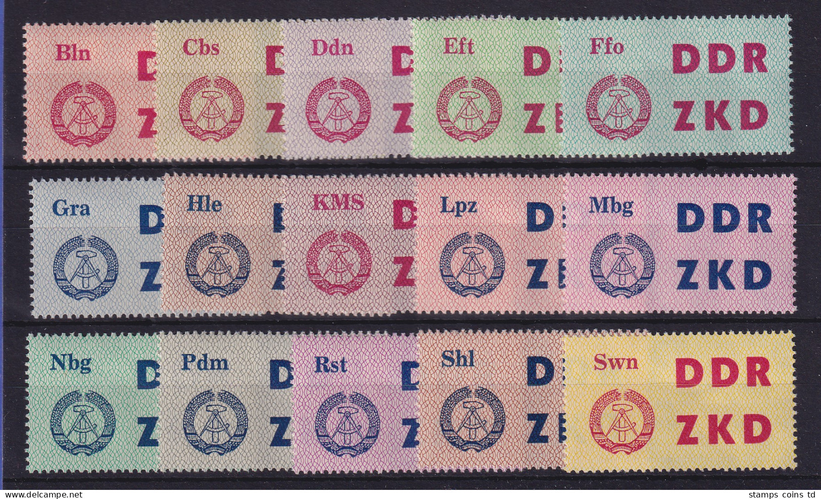 DDR 1963 Dienstmarken C  Mi.-Nr. 1-15  Postfrisch ** - Postfris