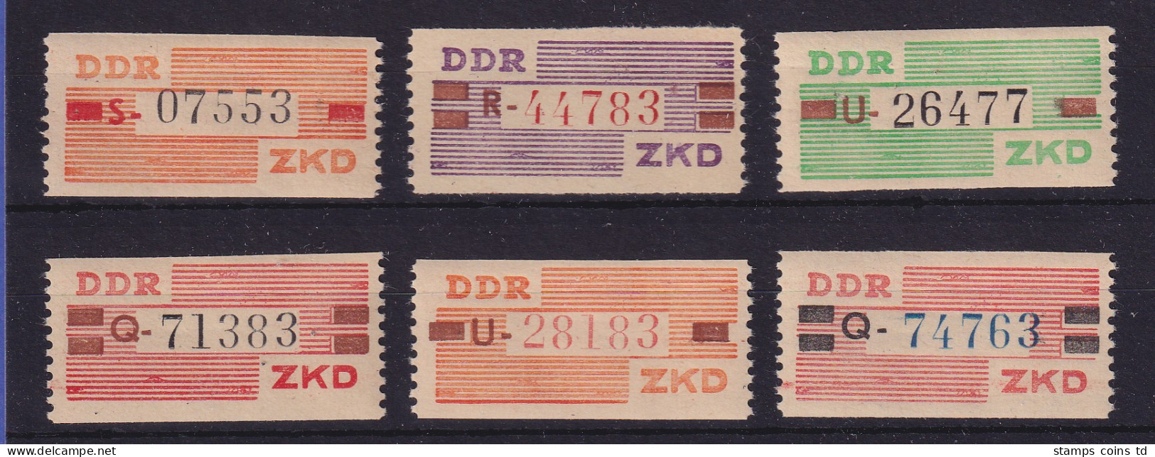 DDR Dienstmarken B 1960 Mi.-Nr. V - X Postfrisch ** - Mint