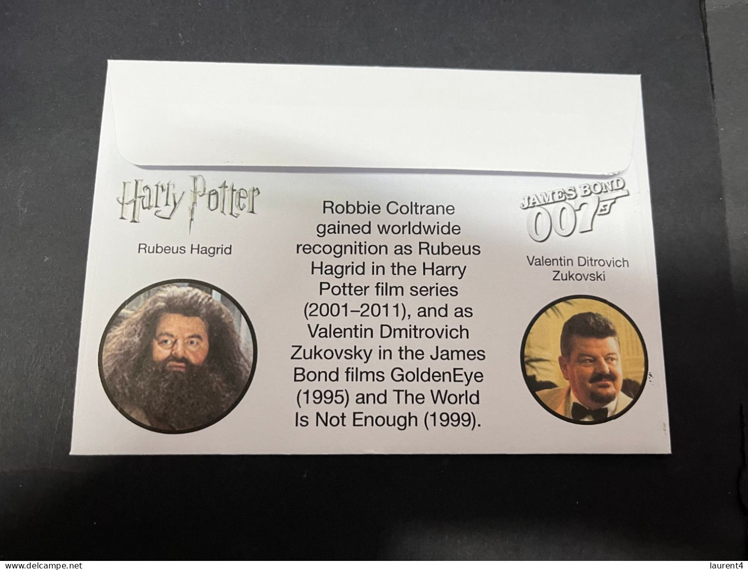 9-4-2024 (1 Z 27) Australia - Harry Potter Movie Stamp - Death Of Actor Anthony Robert McMillan (Hagrid & Dmitrovich) - Lettres & Documents