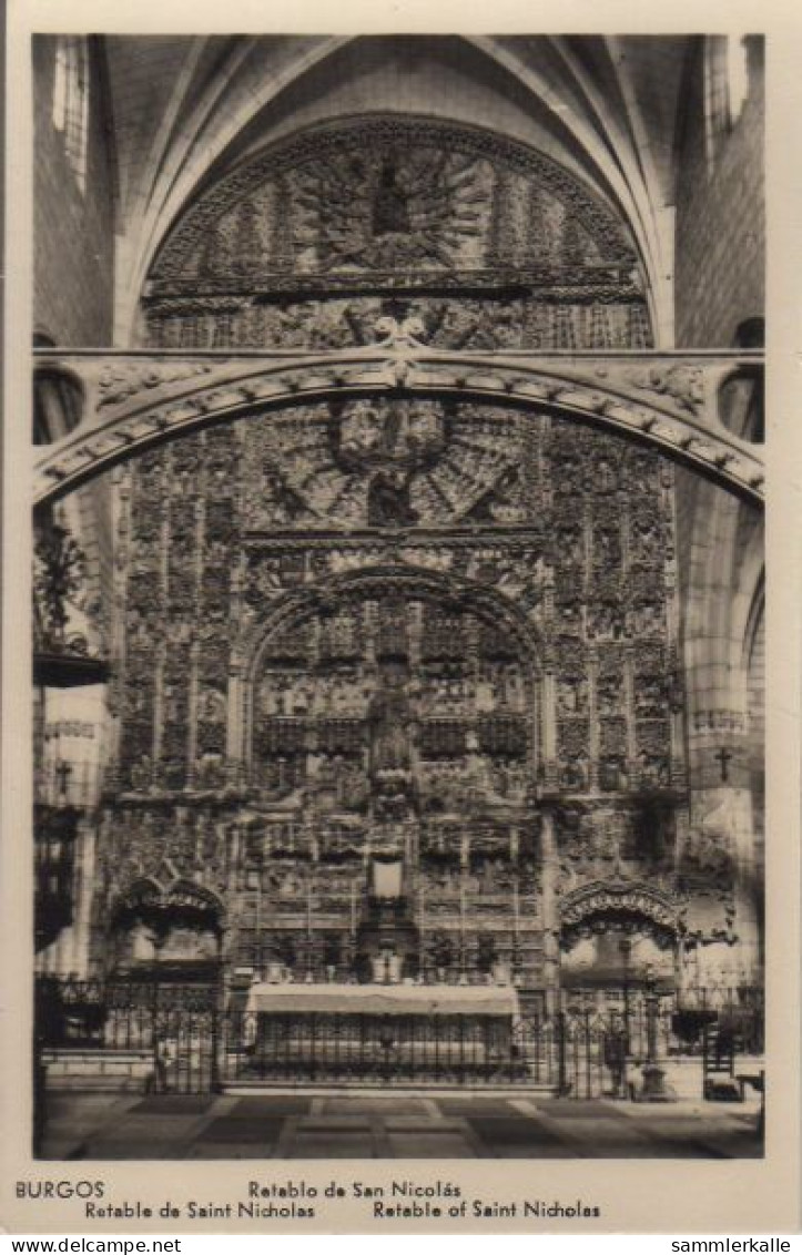 31698 - Spanien - Burgos - Retablo De San Nicolas - Ca. 1955 - Burgos