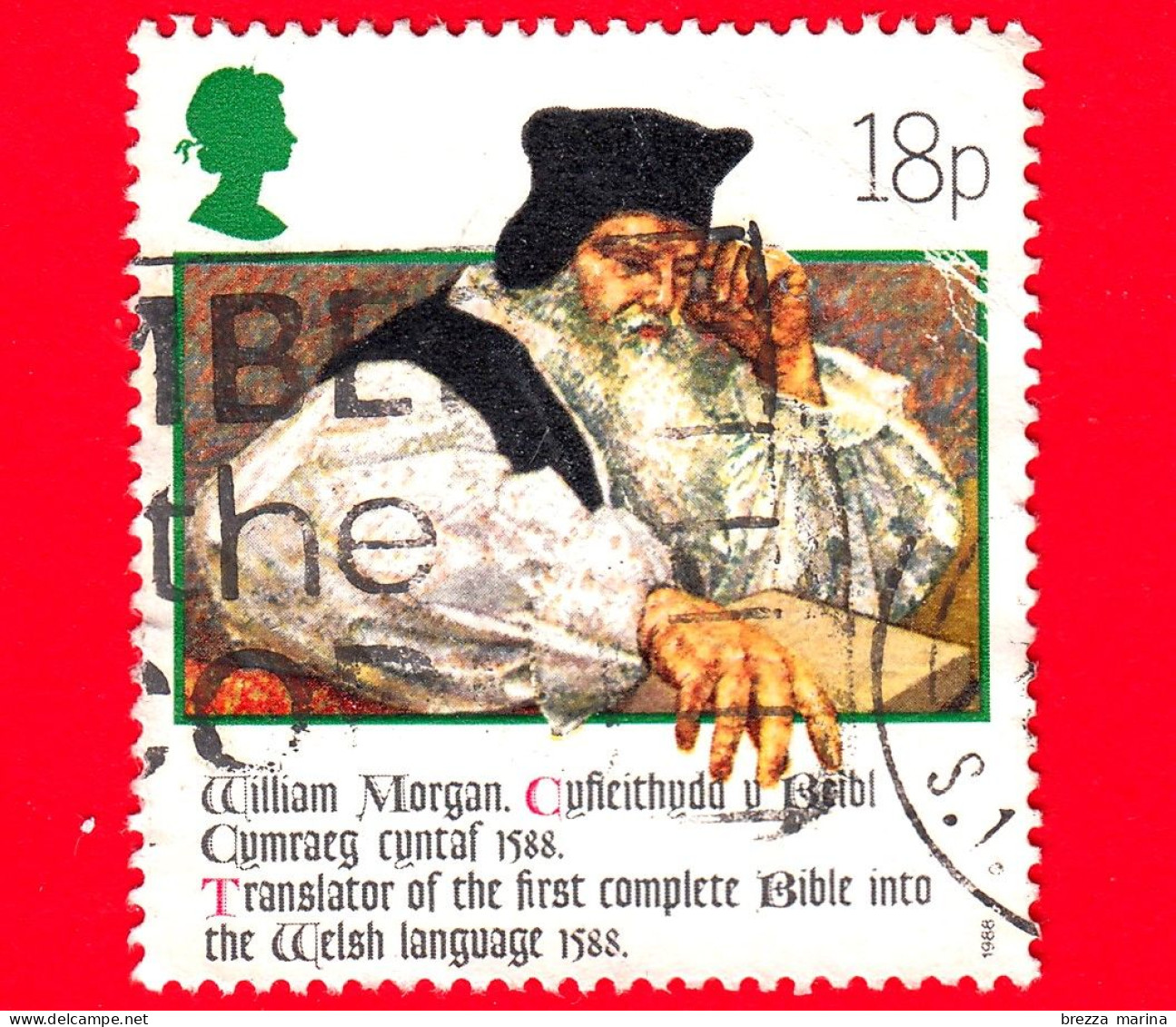 INGHILTERRA - GB - GRAN BRETAGNA - Usato - 1988 - 400 Anni Della Bibbia Gallese - Revd William Morgan - 18 - Used Stamps