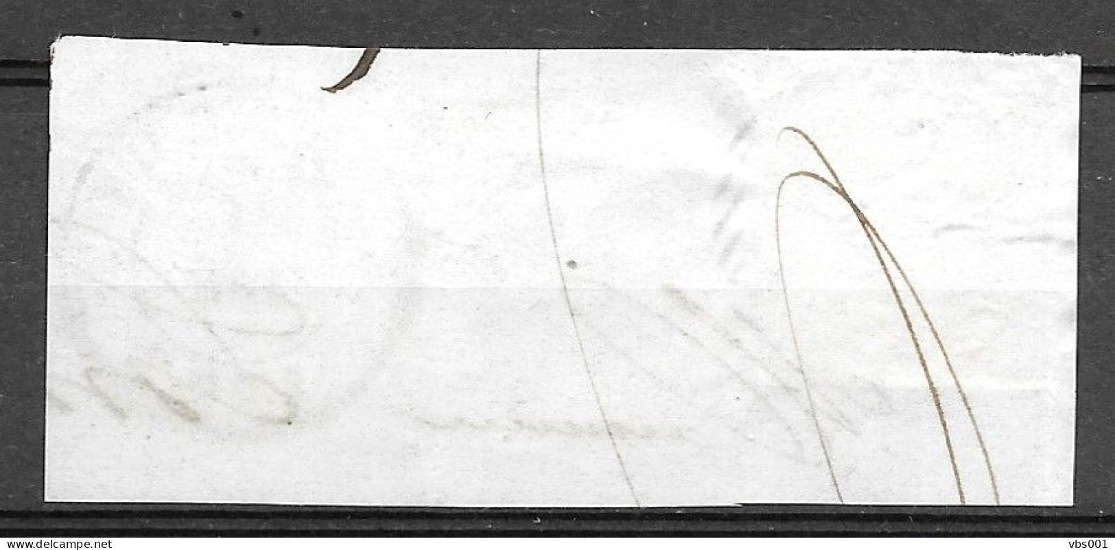 OBP7 Op Fragment, Met 4 Randen En Met Balkstempel P112 Stavelot (zie Scans) - 1851-1857 Medallions (6/8)