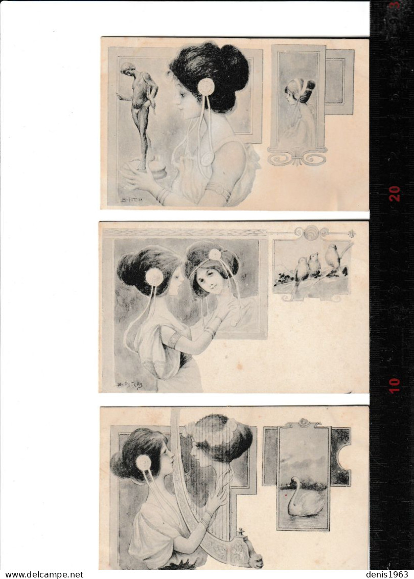 Lot  12 Cartes Postale De B.PATELLA    1904 - Collections & Lots
