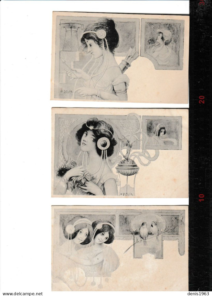 Lot  12 Cartes Postale De B.PATELLA    1904 - Colecciones Y Lotes