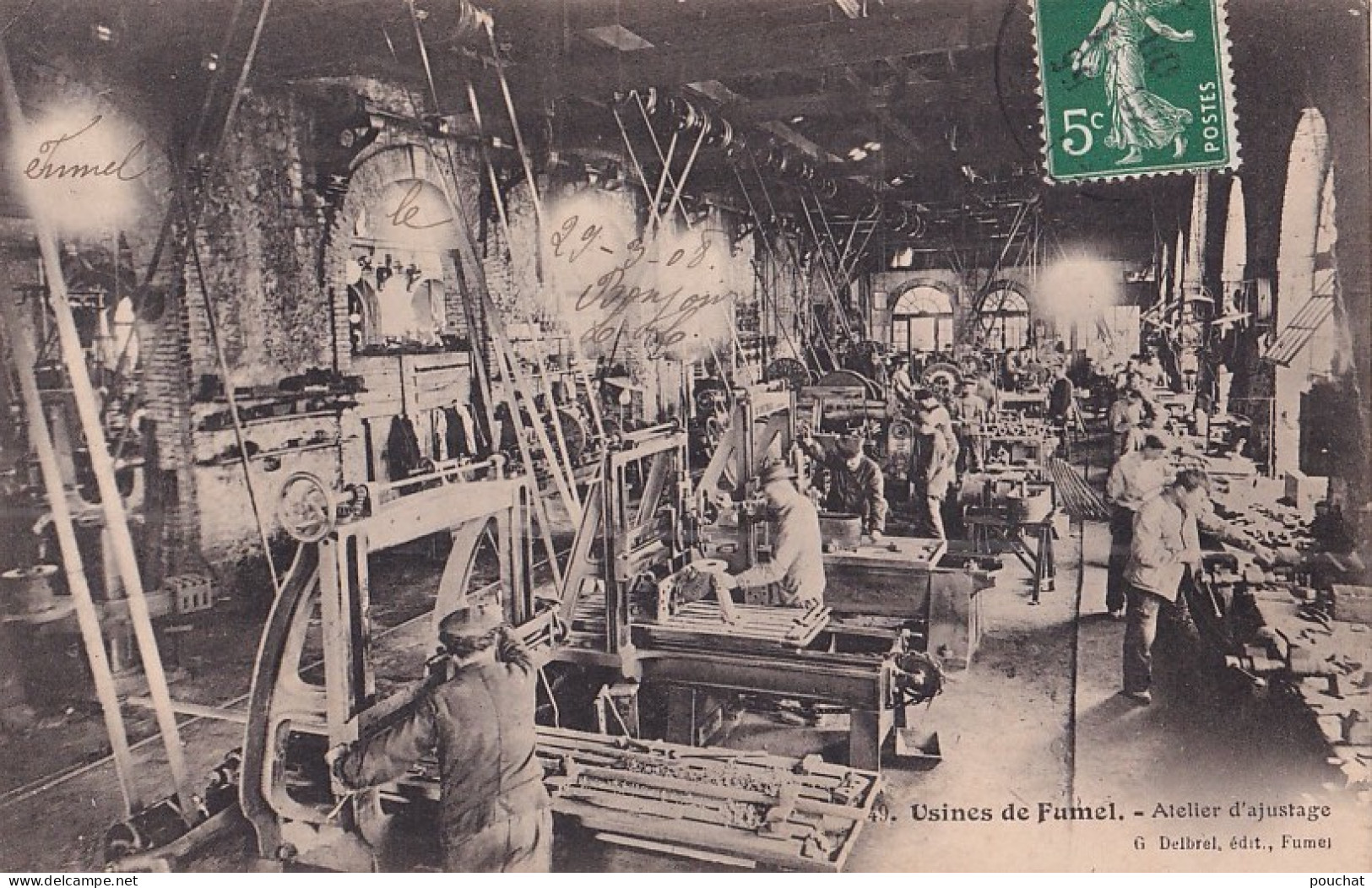 47) FUMEL - USINES DE FUMEL - ATELIER D 'AJUSTAGE - EN 1908 - Fumel