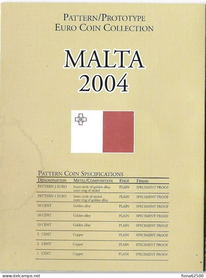 SERIE € ESSAIS 2004 . MALTE . - Private Proofs / Unofficial