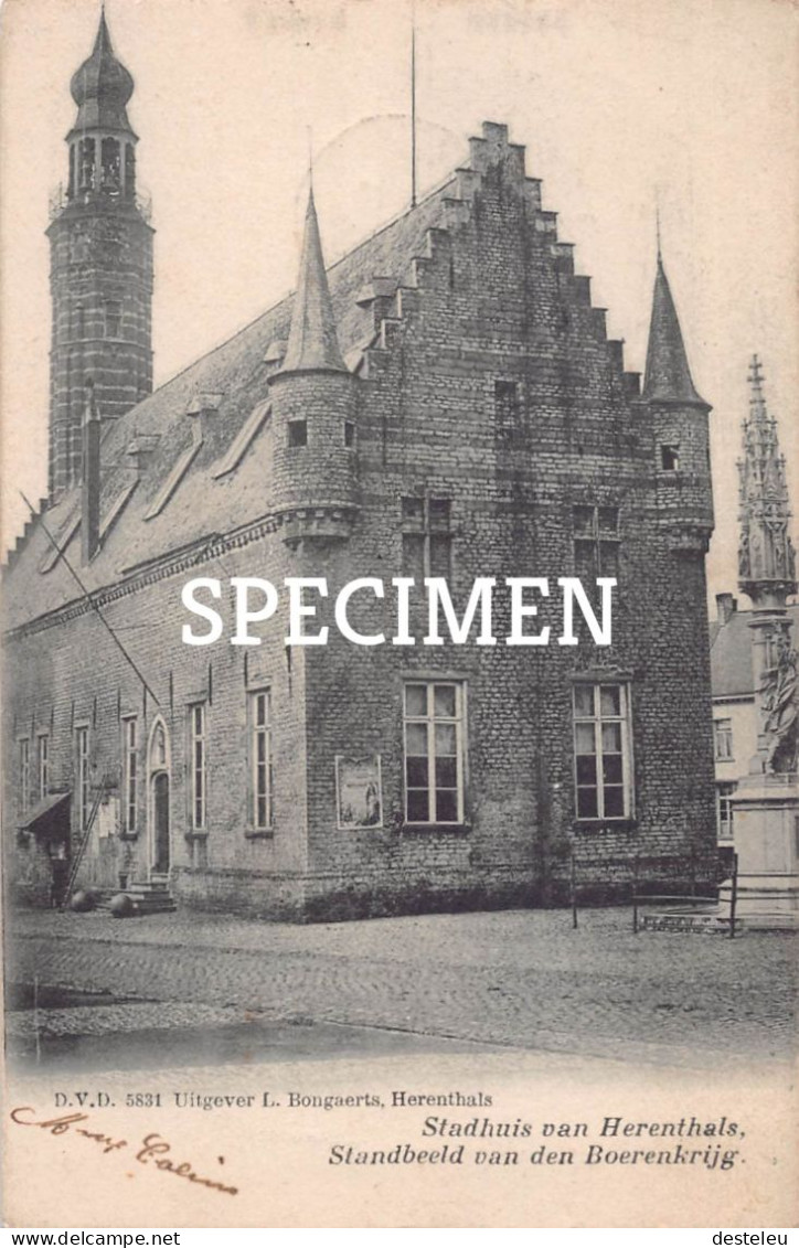 Stadhuis Van Herentals - Standbeeld Van Den Boerenkrijg - Herentals