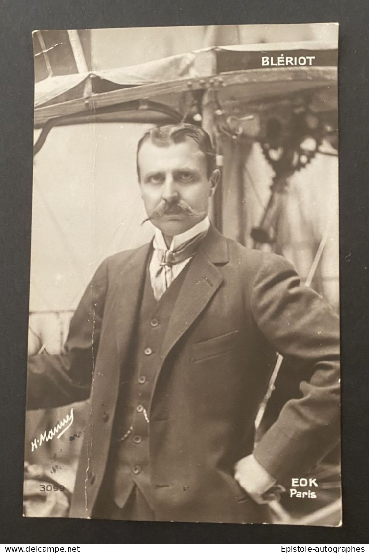 Louis BLÉRIOT – Pionnier Aviation - Carte Avec Signature Autographe – 1909 - Aviators & Astronauts