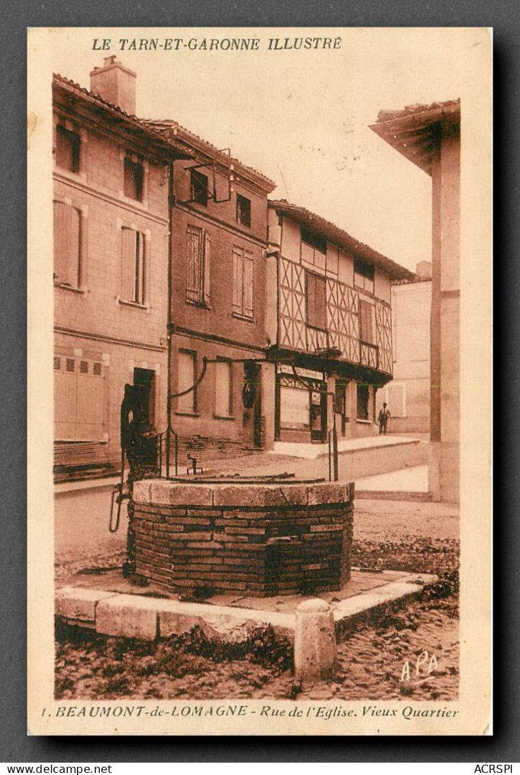 Beaumont De Lomagne, Rue De L'Eglise (scan Recto-verso) KEVREN0152 - Beaumont De Lomagne