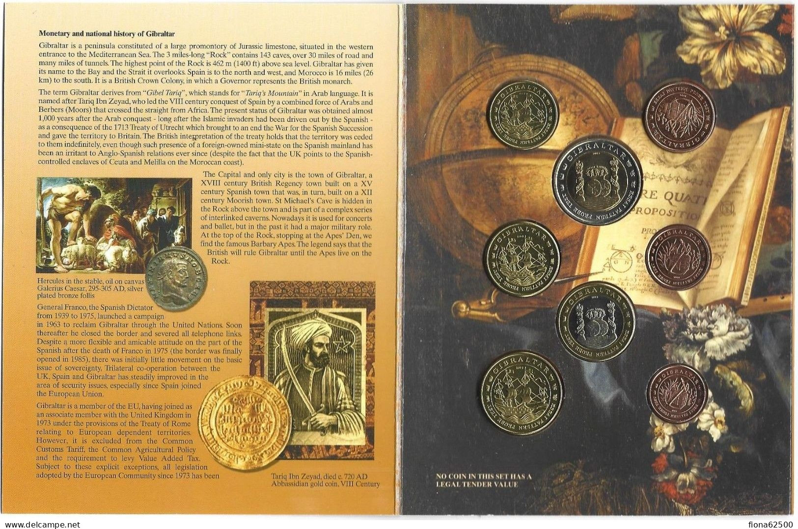 GIBRALTAR . SERIE EUROS 2004 . ESSAIS . - Private Proofs / Unofficial