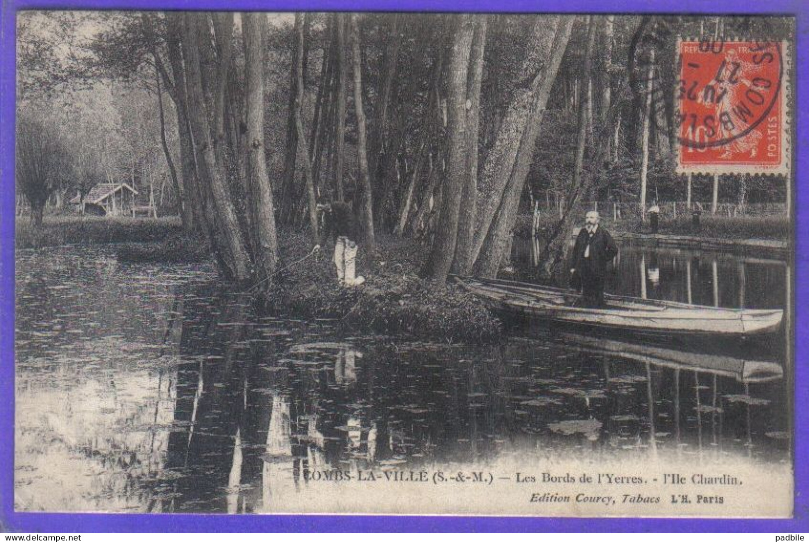 Carte Postale 77. Combs-la-Ville  L'Île Chardin   Très Beau Plan - Combs La Ville