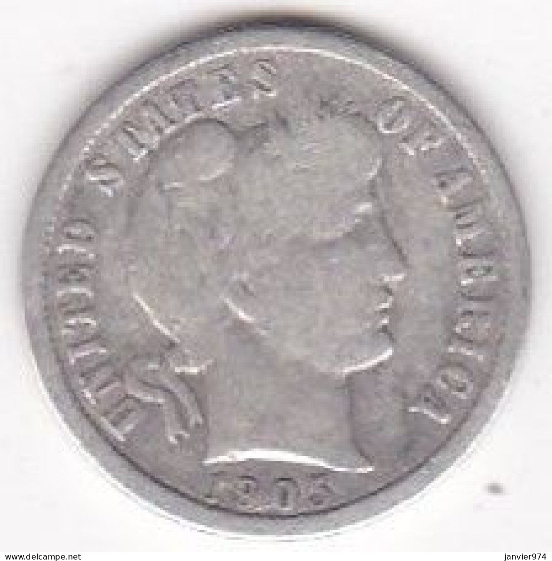 Etats-Unis. One Dime 1905 , Barber, En Argent - 1892-1916: Barber