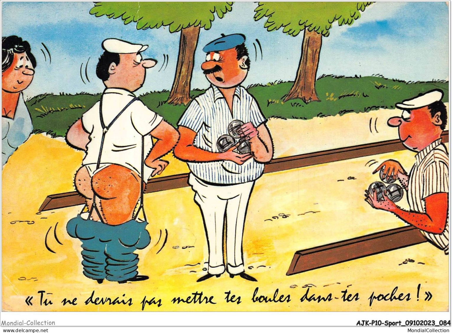 AJKP10-0999 - SPORT - TU NE DEVRAIS PAS METTRE TES BOULES DANS TES POCHES  - Bowling