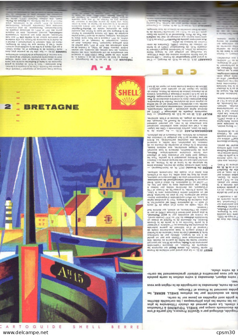 Carte Routière, Pochette Des Cartes De France Par Schell, Avec 9 Cartes, 1/100.000 - Wegenkaarten
