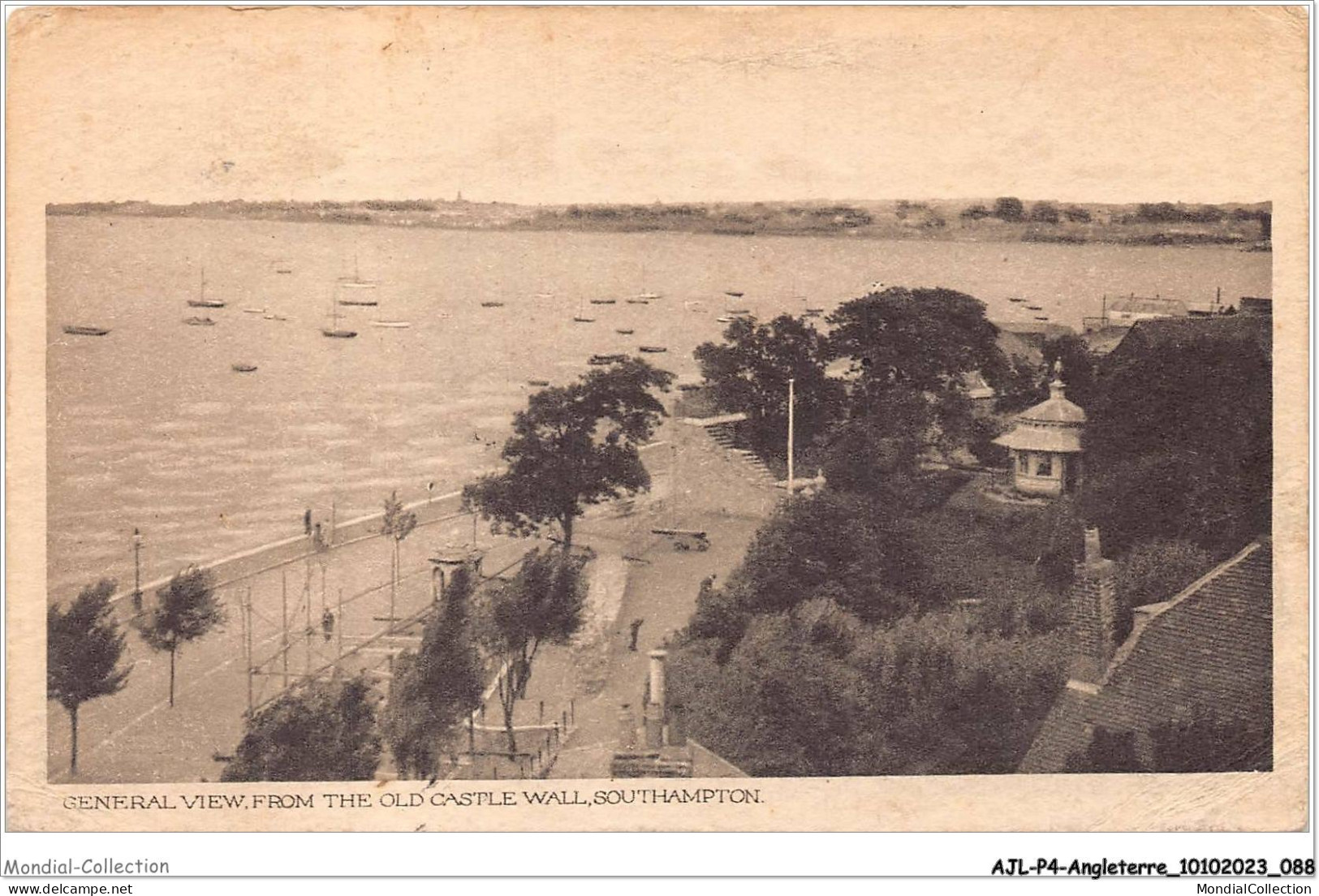 AJLP4-ANGLETERRE-0345 - General View From The Old Castle Wall - Southampton - Southampton