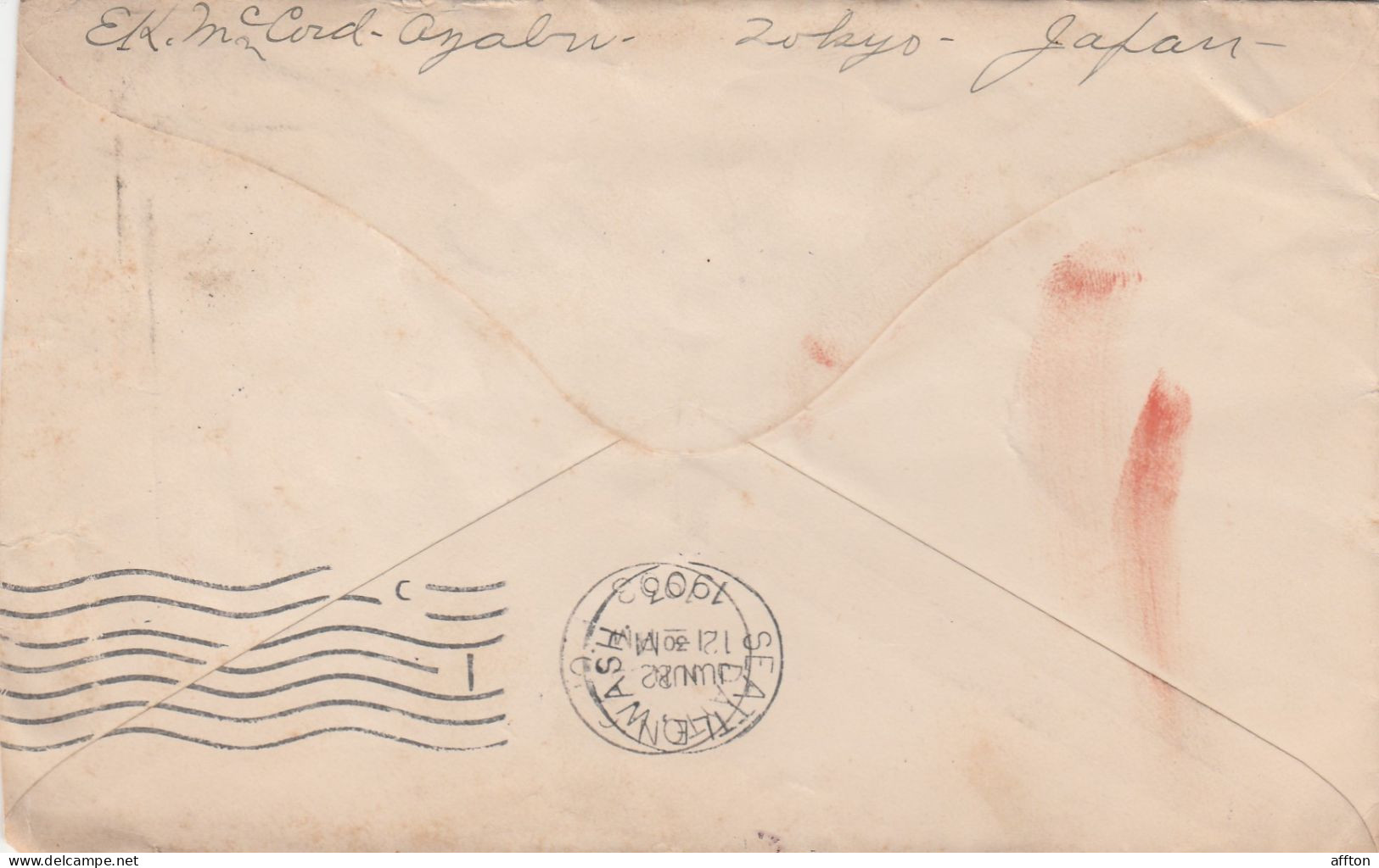 Japan 1903 Cover Mailed To USA - Brieven En Documenten