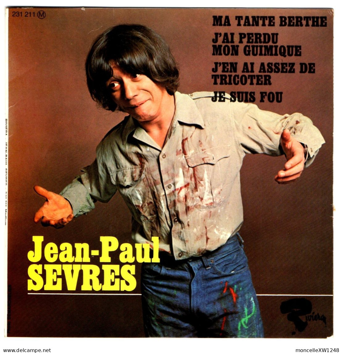 Jean-Paul Sèvres - 45 T EP Ma Tante Berthe (1966) - 45 Rpm - Maxi-Single