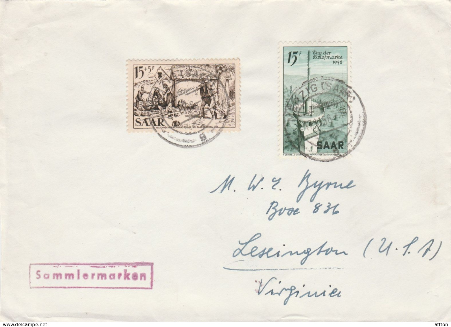 Saar Germany Old Cover Mailed - Covers & Documents