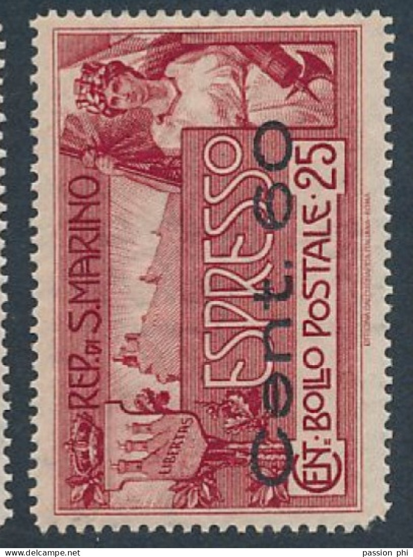 B7 SAN MARINO SASSONE 3 MNH - Express Letter Stamps