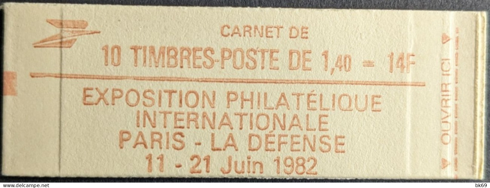 2102 C5 Conf. 3 Carnet Fermé Sabine 1.40F Rouge - Modernes : 1959-...