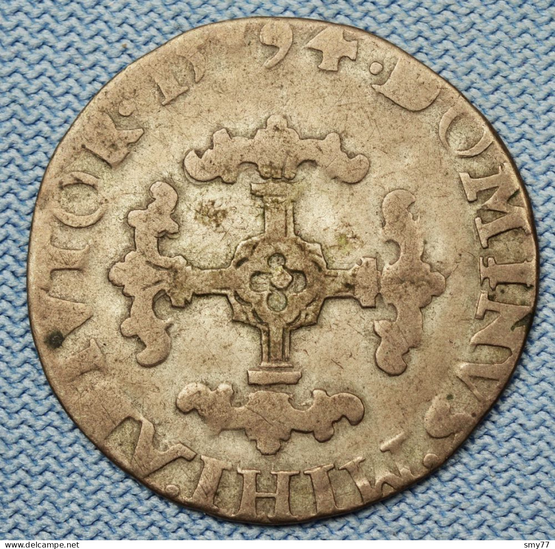 Brabant • 1/20 écu  1594 • Philippe II   ►R◄ Belgique / Pays-Bas Espagnols / Philip II / Belgian States  • [24-563] - 1556-1713 Pays-Bas Espagols