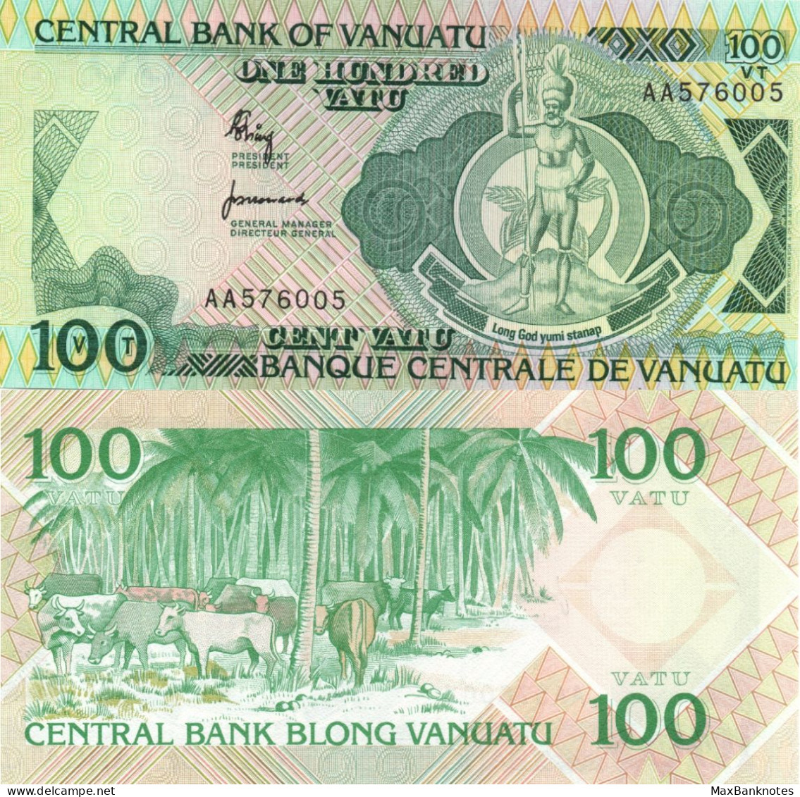 Vanuatu / 100 Vatu / 1982 / P-1(a) / UNC - Vanuatu
