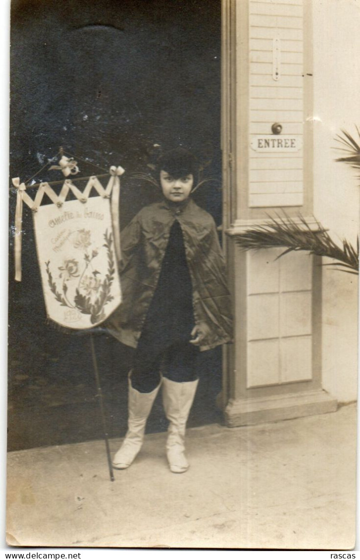 CARTE PHOTO - S - PYRENEES ORIENTALES - AMELIE LES BAINS - SOUVENIR DU MARDI GRAS DU 21 FEVRIER 1928 - Amélie-les-Bains-Palalda