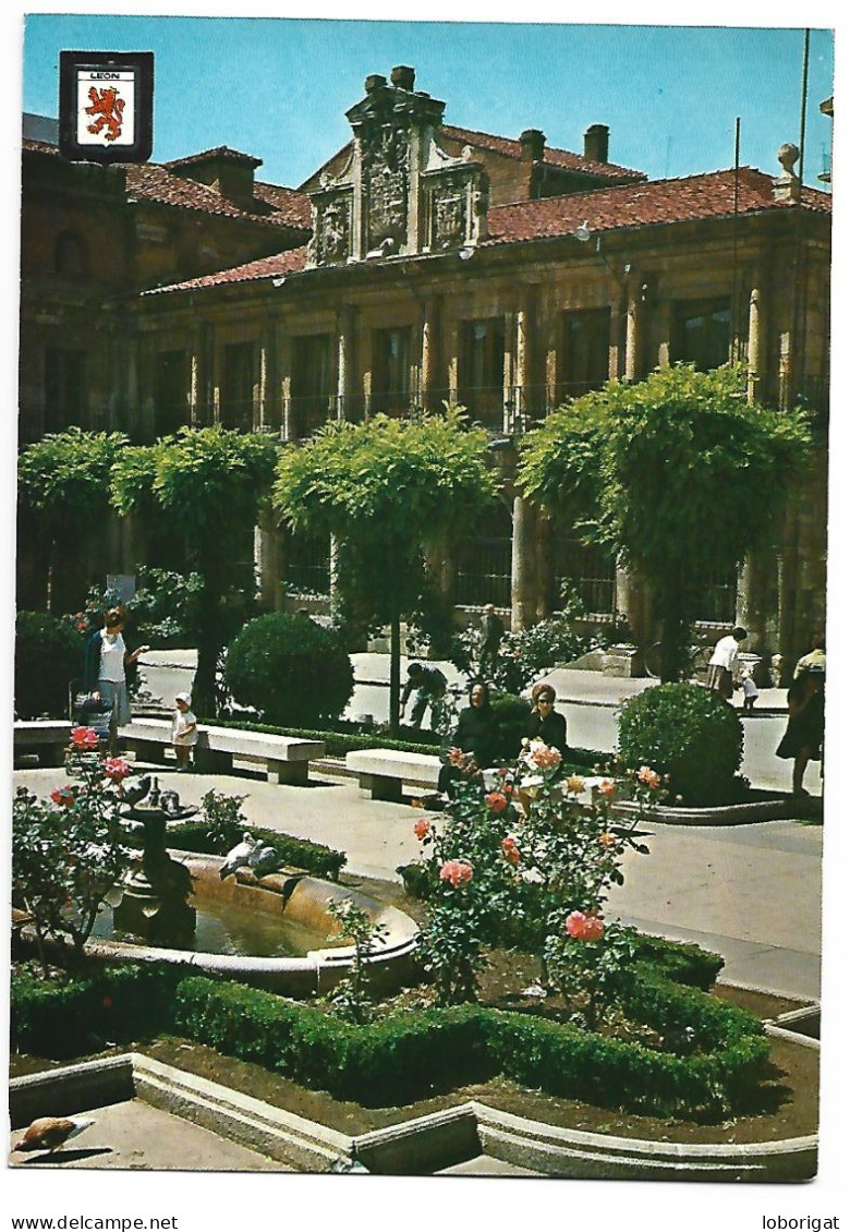 AYUNTAMIENTO Y JARDINES / TOWN-HALL AND GARDENS.-  LEON.- ( ESPAÑA ). - León