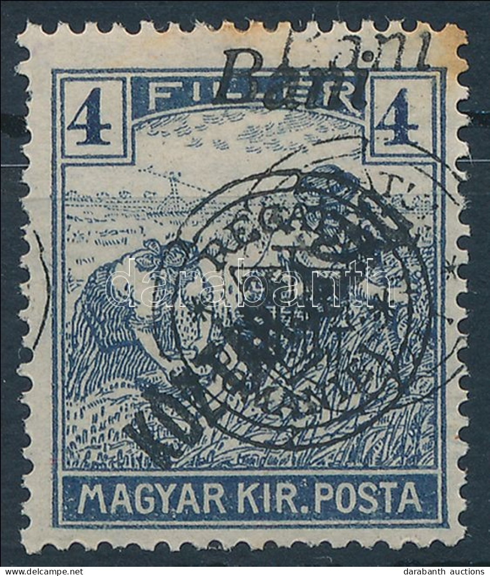 * Nagyvárad 1919 Arató/Köztársaság 4f Dupla Felülnyomással / Mi 52 II. With Double Overprint. Signed: Bodor (rozsda / St - Altri & Non Classificati