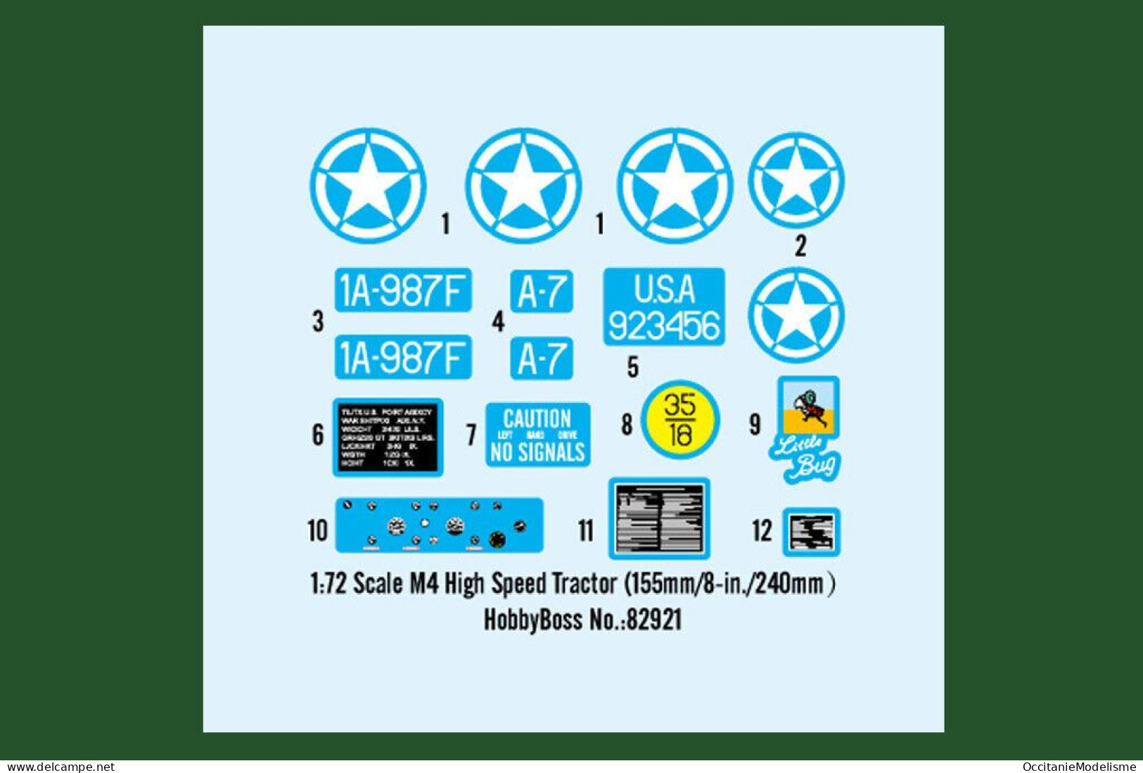 HobbyBoss - Char M4 High Speed Tractor (155mm/8-in./240mm) Maquette Kit Plastique Réf. 82921 Neuf NBO 1/72 - Vehículos Militares