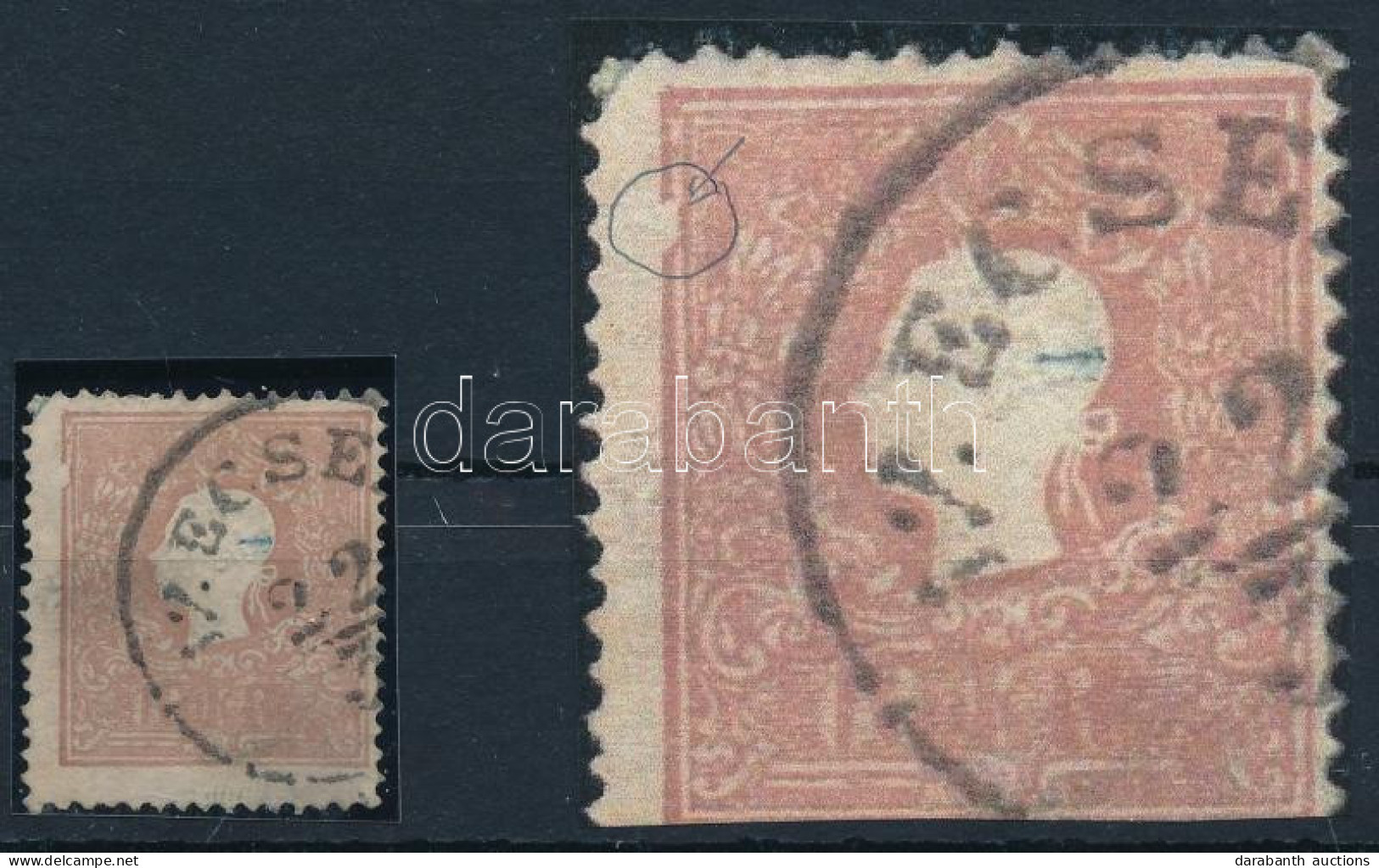 1858 10kr Nagy Lemezhiba / Plate Flaw - Altri & Non Classificati