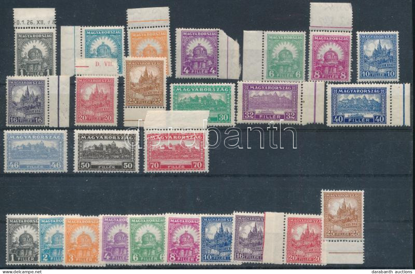 ** 1926 Pengő-fillér I. A+b Sorok (43.000) / Mi 411-426 A+B Set - Andere & Zonder Classificatie