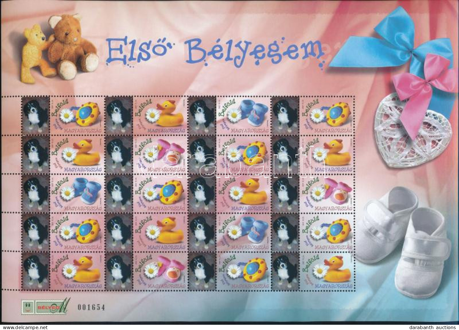 ** 2007 Első Bélyegem Megszemélyesített Teljes ív (Névérték: 4.600Ft) / Mi 5234-5237 Complete Sheet - Andere & Zonder Classificatie