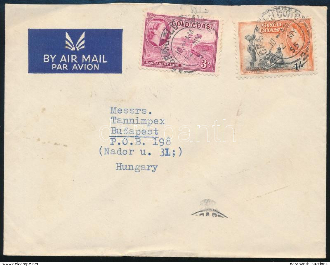 1955 Légi Levél Budapestre / Airmail Cover To Budapest - Andere & Zonder Classificatie