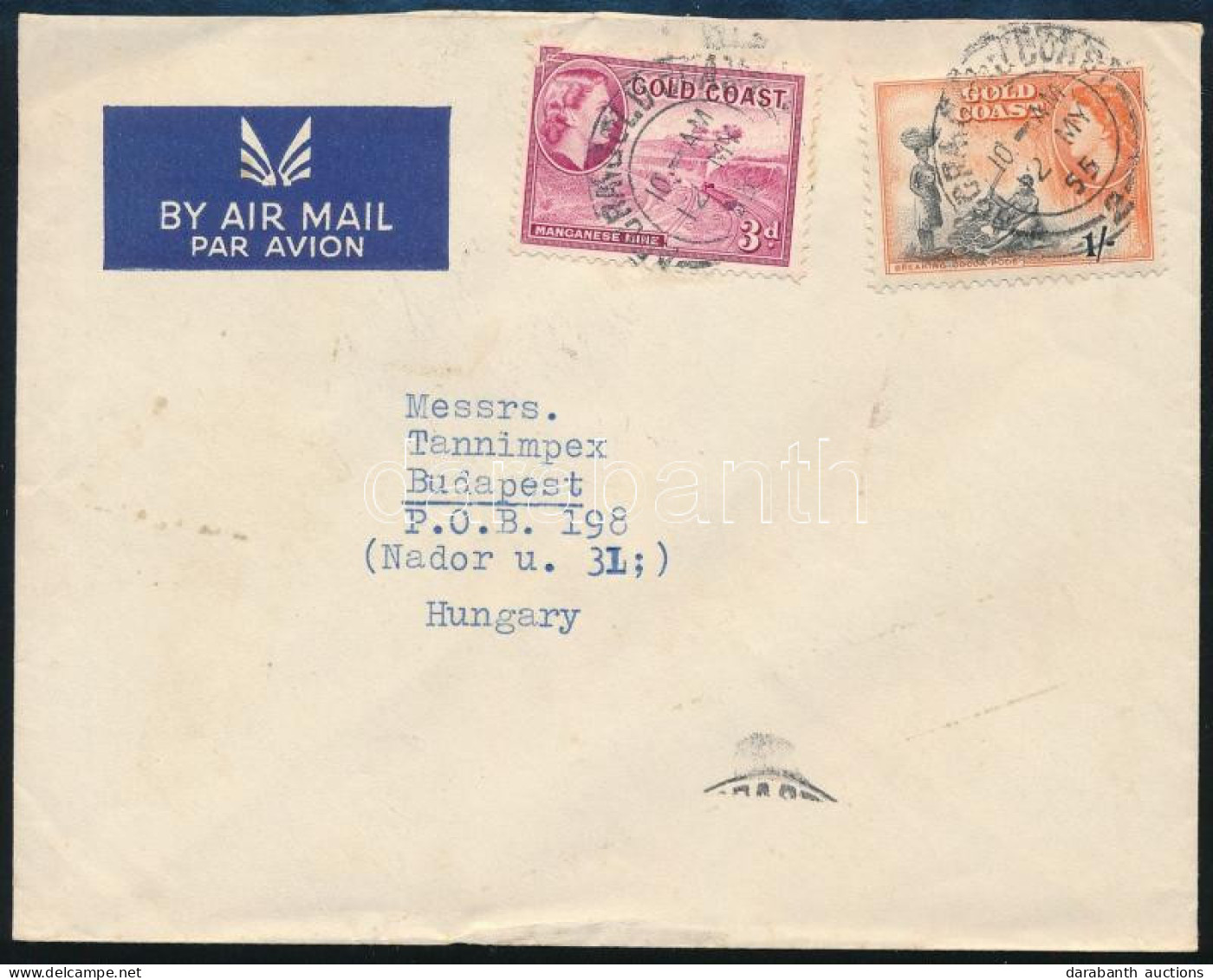 1955 Légi Levél Budapestre / Airmail Cover To Budapest - Sonstige & Ohne Zuordnung