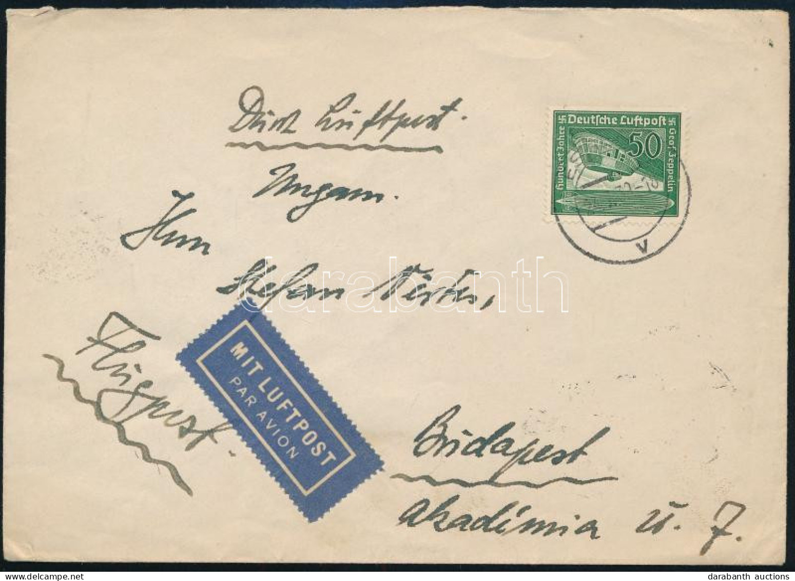 1939 Légi Levél / Airmail Cover - Altri & Non Classificati