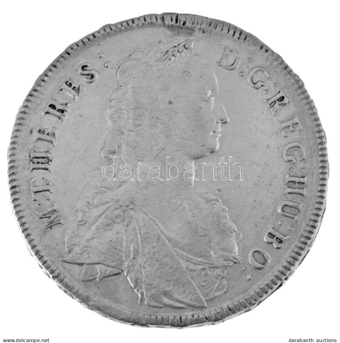 1744K-B Tallér Ag "Mária Terézia" Körmöcbánya (28,68g) T:VF Lyuktömött, Fülnyom / Hungary 1744K-B Madonnentaler Ag "Mari - Non Classés