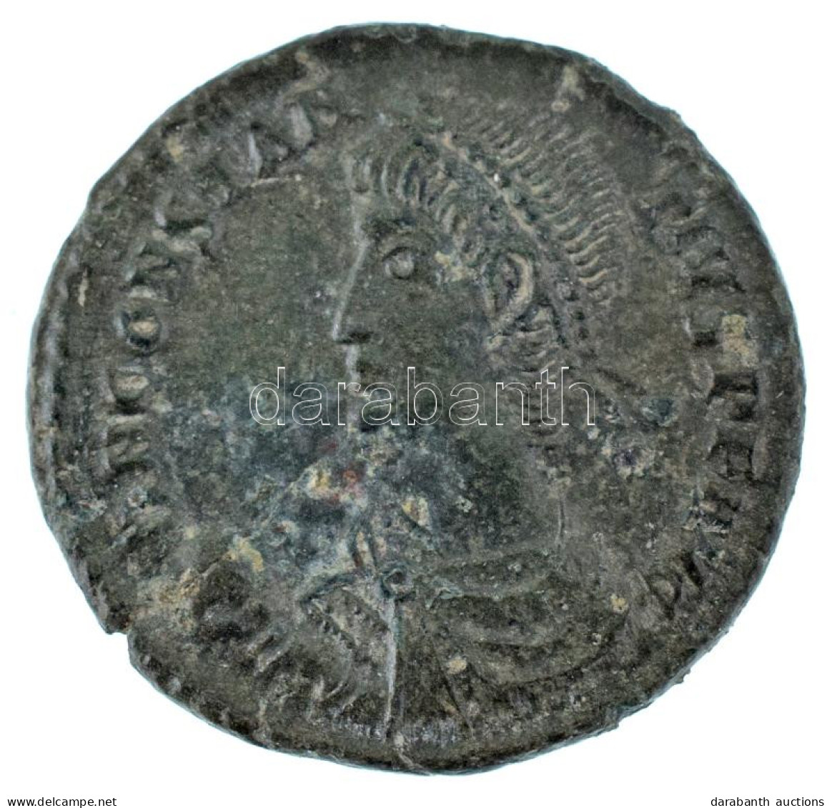 Római Birodalom / Siscia / II. Constantius 348-350. AE Follis Bronz (2,89g) T:AU,XF / Roman Empire / Siscia / Constantiu - Ohne Zuordnung