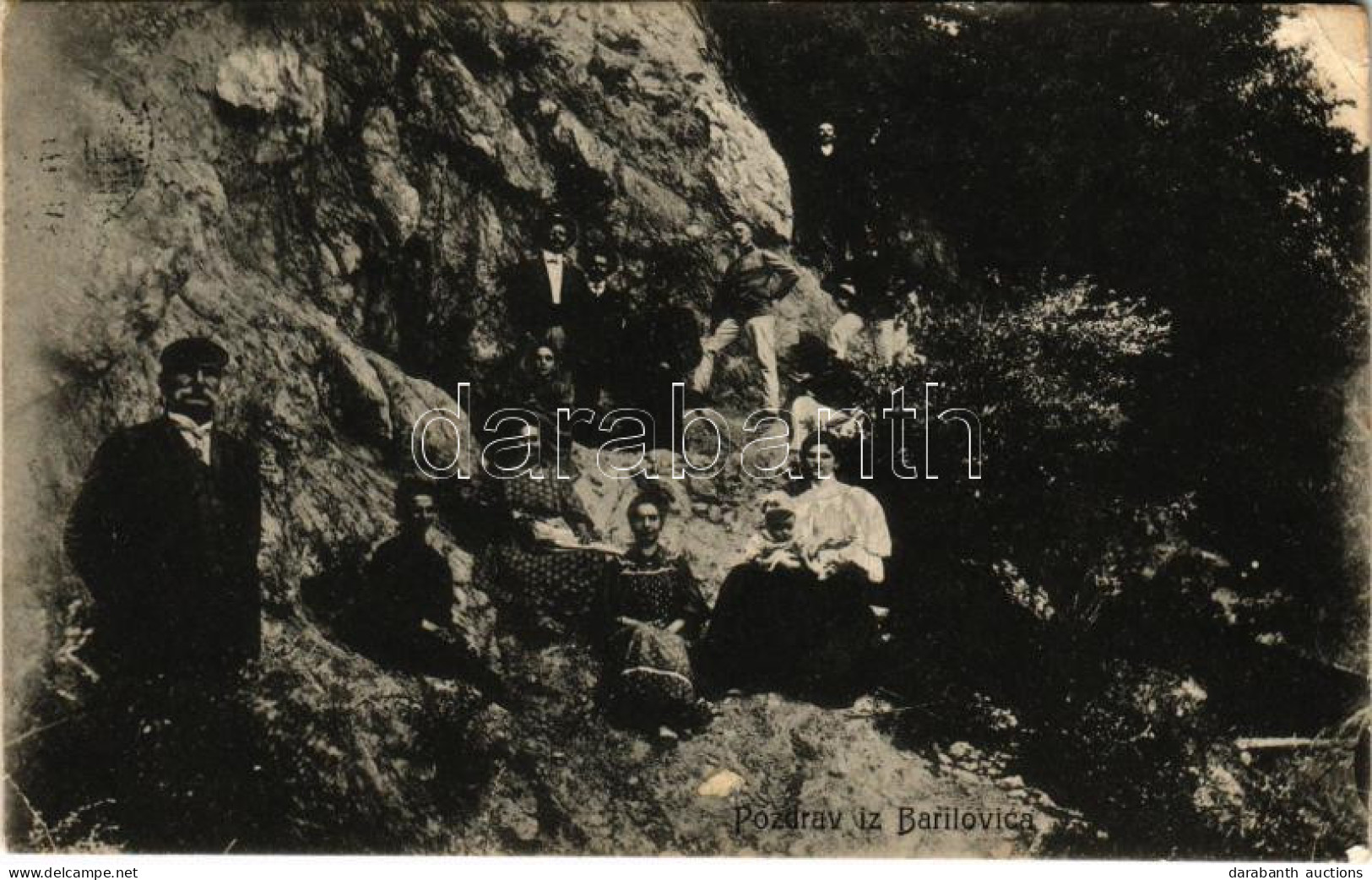 T2/T3 1908 Barilovic, Kirándulók. M. Fogina Kiadása / Hiking (EK) - Non Classés